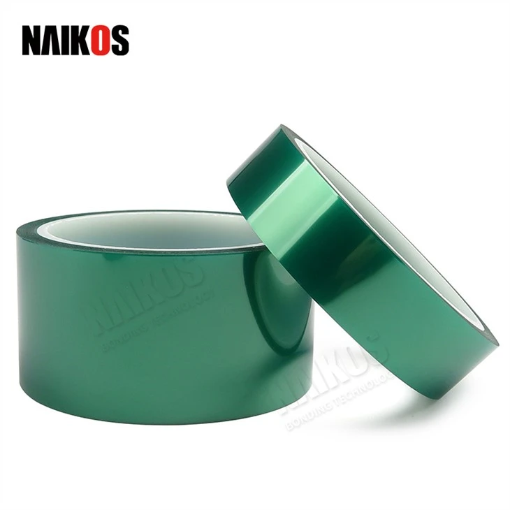 Green Polyester Masking PET Heat Proof Pita Pelekat Bukti Haba